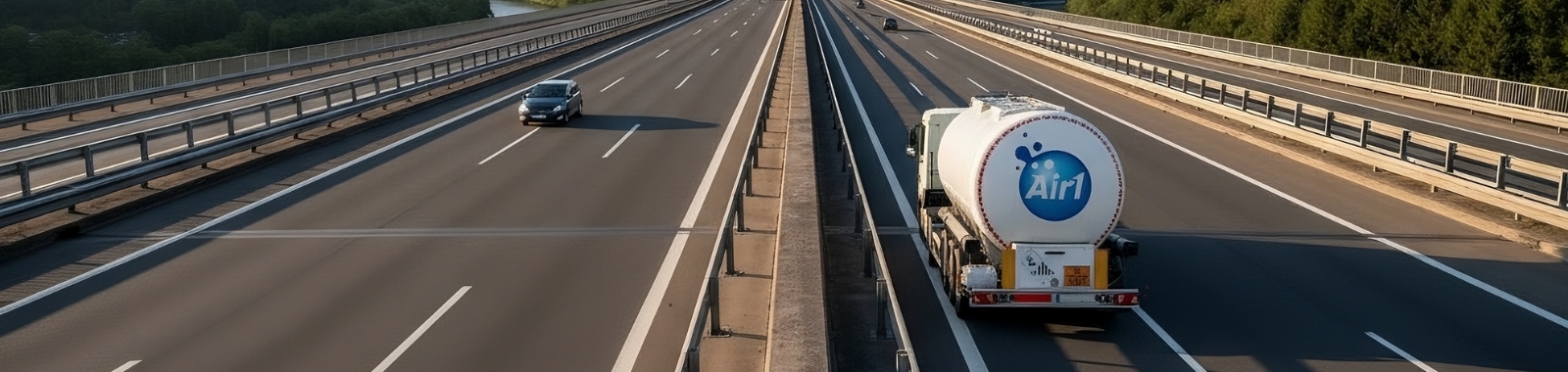 adblue track in the highway